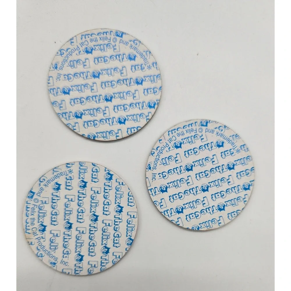 Felix the Cat Pogs Three Vintage‎ Collectible 90s Cartoon Game